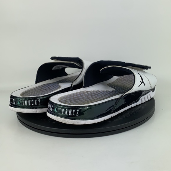 Nike Air Jordan Hydro XI Retro Slides 'Easter Emerald' AA1336-117 Men's Size 13 - Picture 5 of 14